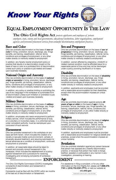 Know Your Rights Poster